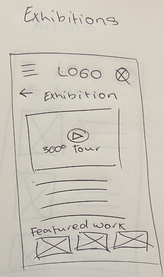 Sketch - Exhibition page